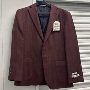 Jos. A. Bank Burgundy Blazer